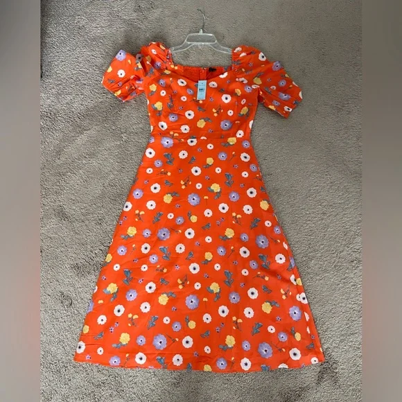 Ann Taylor | Dresses | Nwt Ann Taylor Floral Midi Cotton Dress | Poshmark
